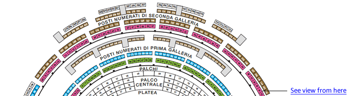 La Scala Seating Map
