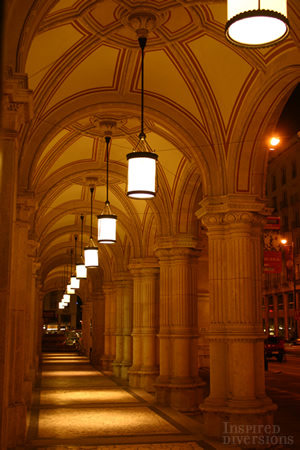 Colonnade at Vienna State Opera House